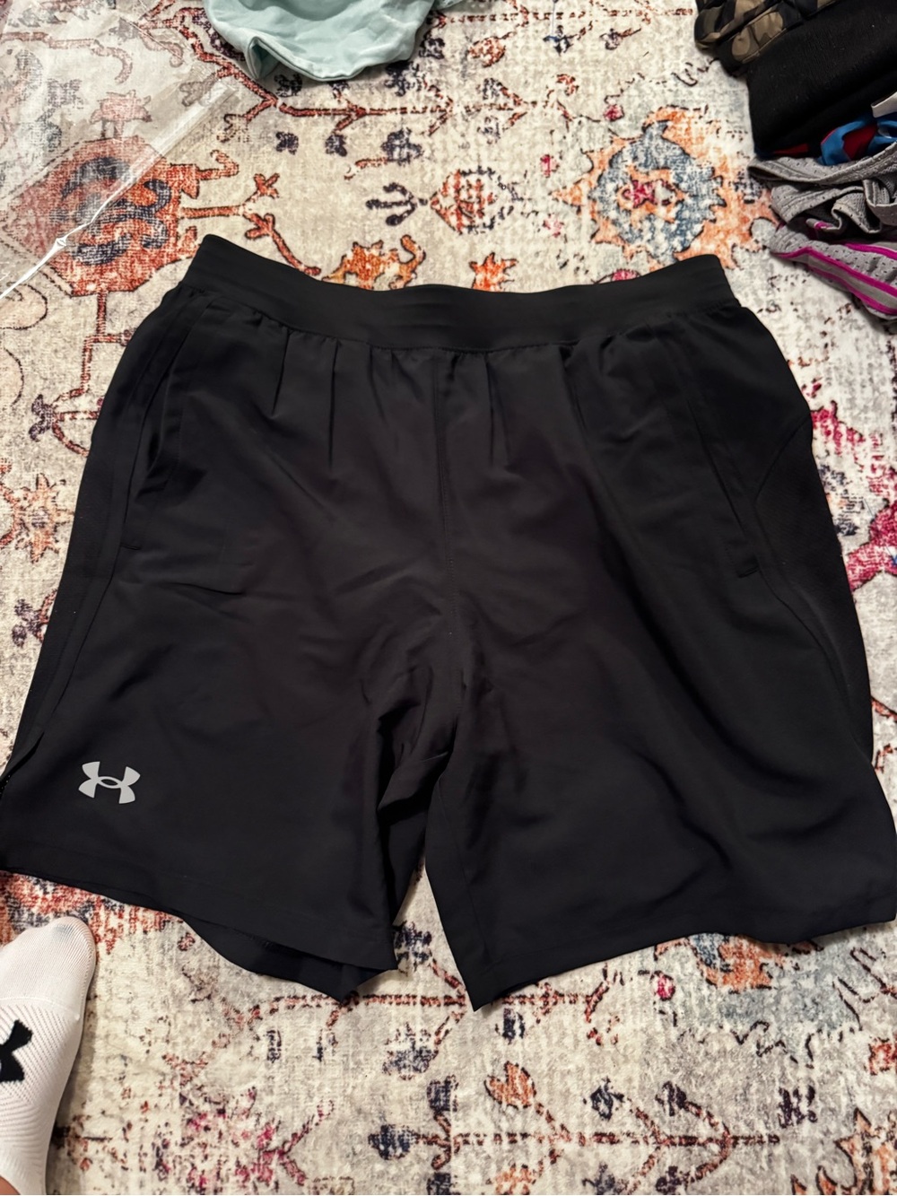 Under Armour Black Men’s Athletic Shorts with Reflective Logo NWOT